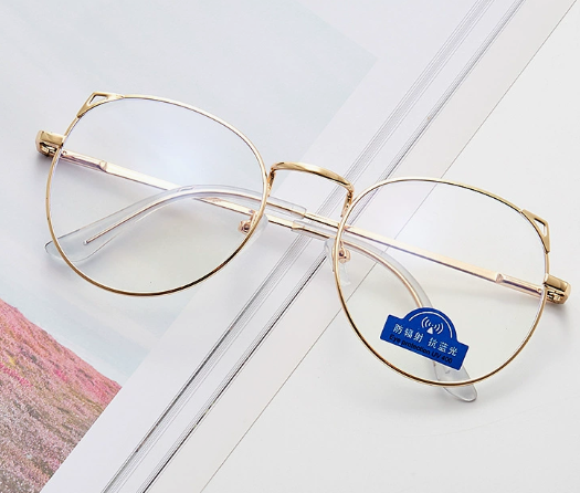 Polygon Metal Anti Blue Light Blocking Glasses