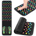 TrelaCo Foot Massage Mat Reflexology Walk Stone Road Foot Massage Acupoint Mat for Acupressure Relaxes for Long Sitting Elderly Students and Office Workers (13.78 x 47.24 Inches)