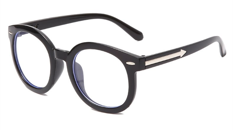 Fashion Arrow Round Blue Light Blocking Glasses
